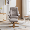 Sardinia Recliner Chair & Footstool in Chacha Oat